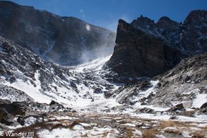 Chasm Lake sunlit tundra